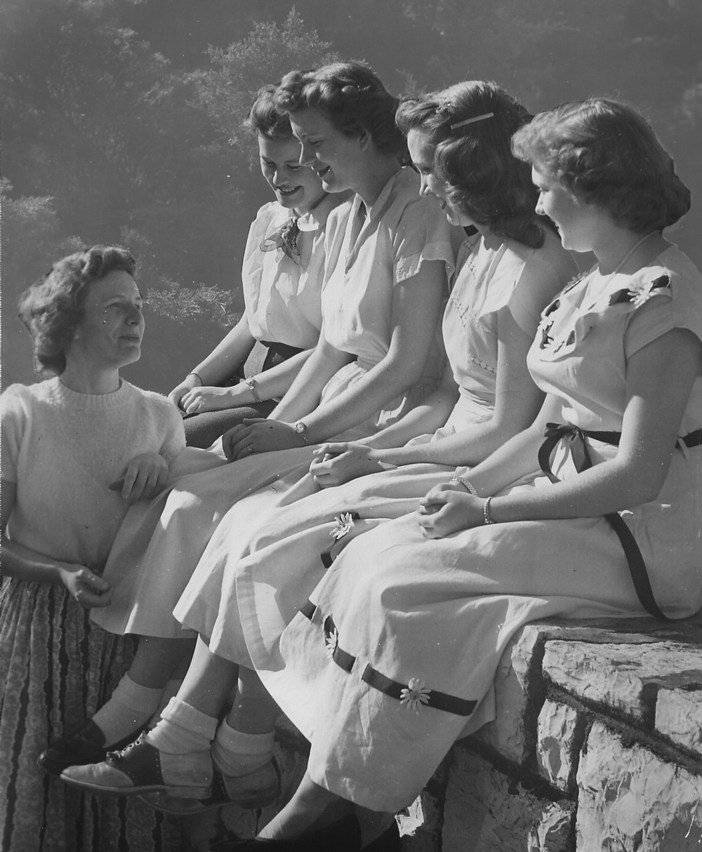 margaret ware parrish with students